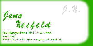 jeno neifeld business card